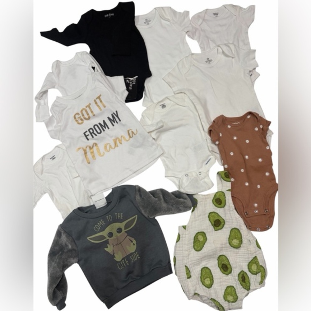 Baby Clothing Lot 0-12M | Star Wars, Gerber, Honest Baby | 10+ pcs